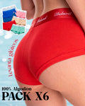 BOXER DAMA  PACK X6